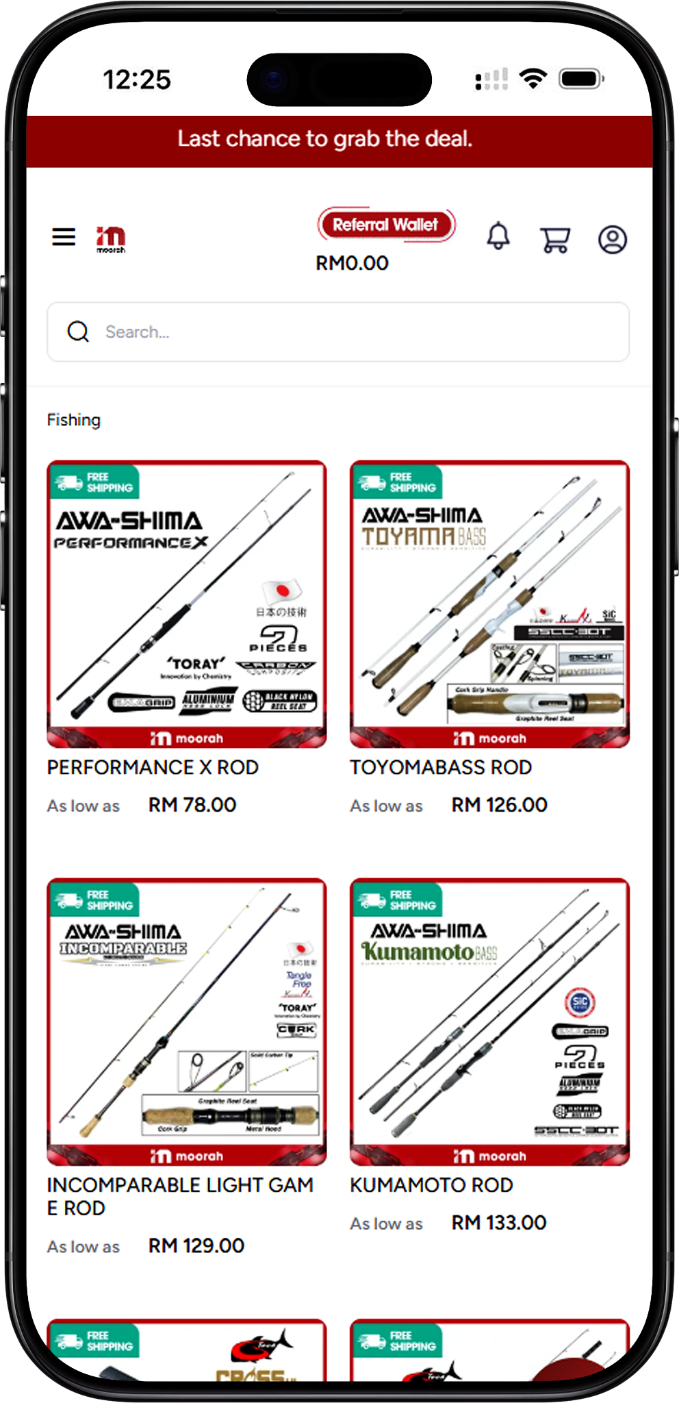 Moorah Fishing Product Collection