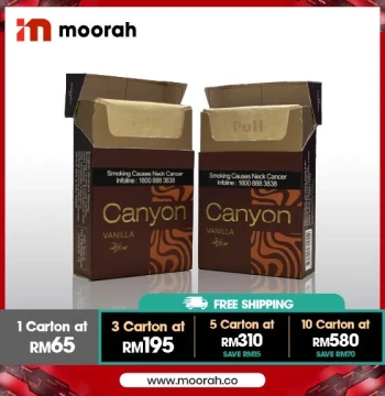 Canyon Vanilla (1 Carton / 10 Packs)