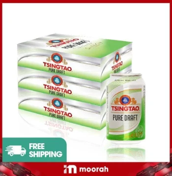 TSINGTAO PURE DRAFT 4.3% BEER [24Cans x 3 Cartons]